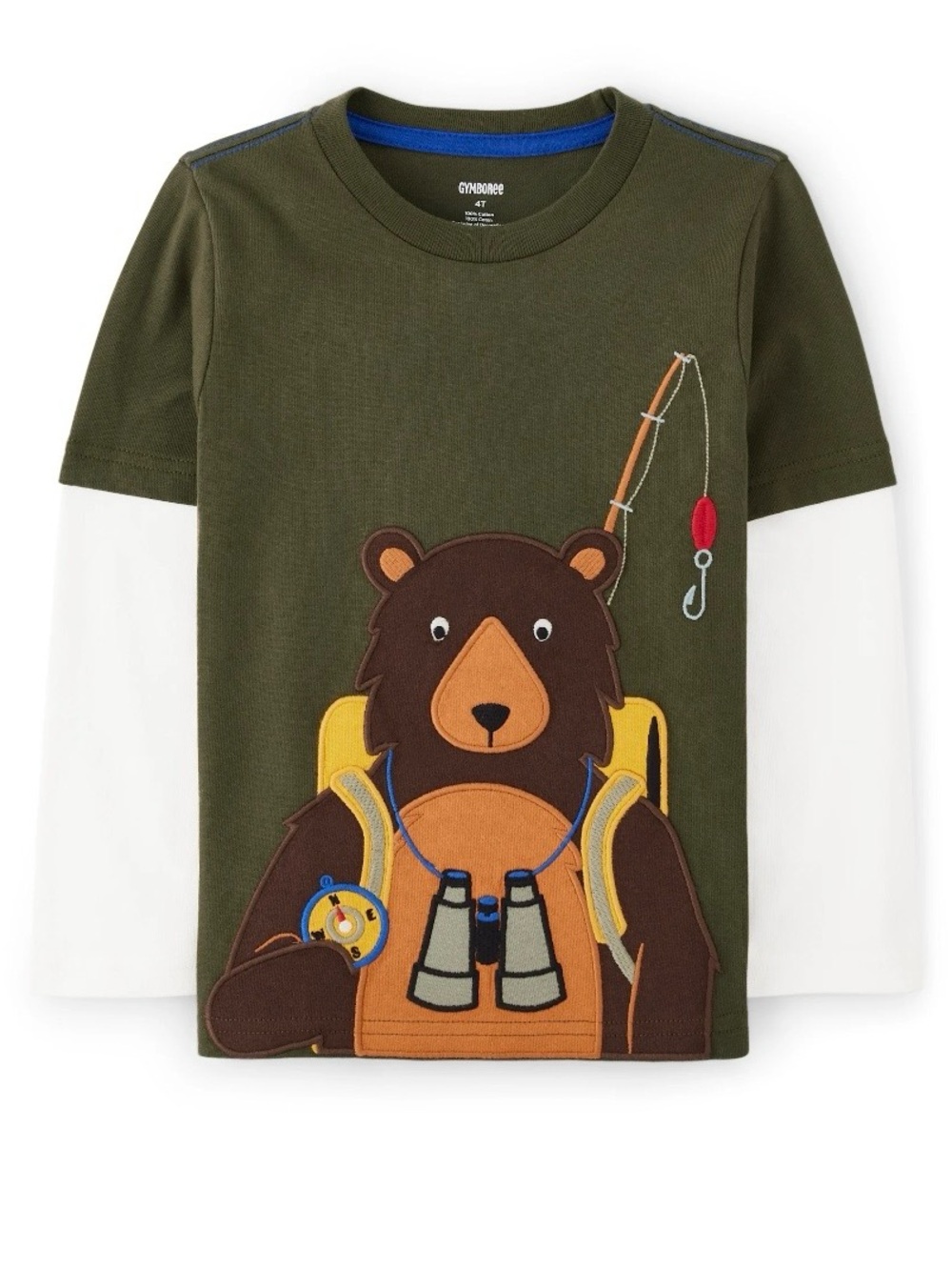 Gymboree Boys āSāMore Funā Bear Shirt and Camo Pants Size 5T - Picture 2 of 15